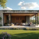 découvrez cette longère moderne qui s'intègre parfaitement dans son écrin naturel, offrant un cadre de vie serein et accueillant. laissez-vous séduire par ses espaces lumineux et ses grandes ouvertures sur la nature environnante.