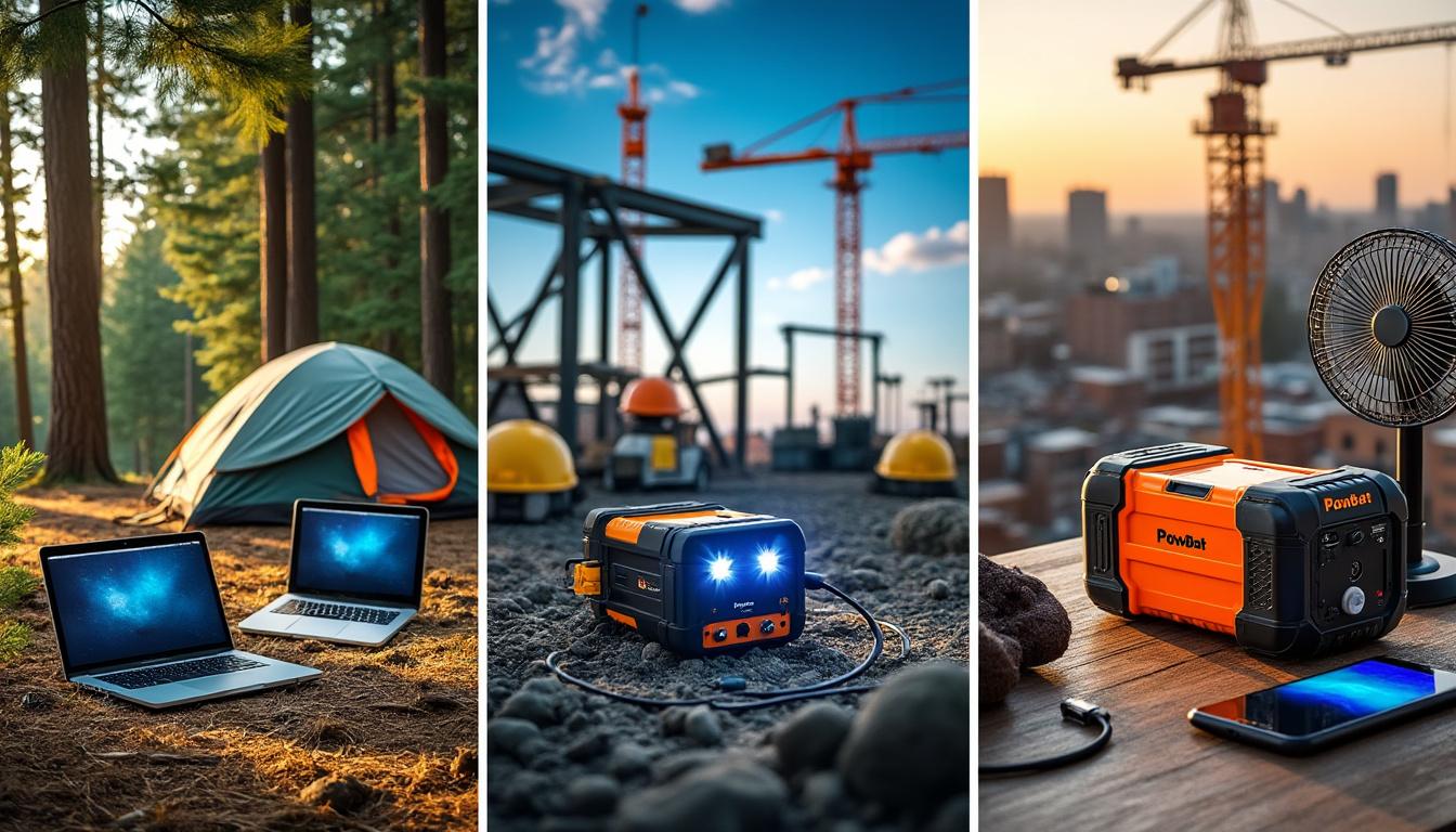 découvrez les batteries powbat et centrales électriques portables pour une énergie fiable et durable partout, idéales pour vos activités en extérieur, urgences et déplacements.